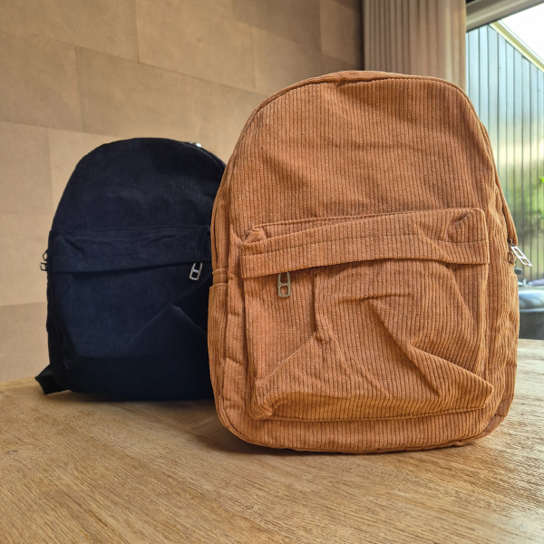 Gepersonaliseerde Corduroy rugzak met naam