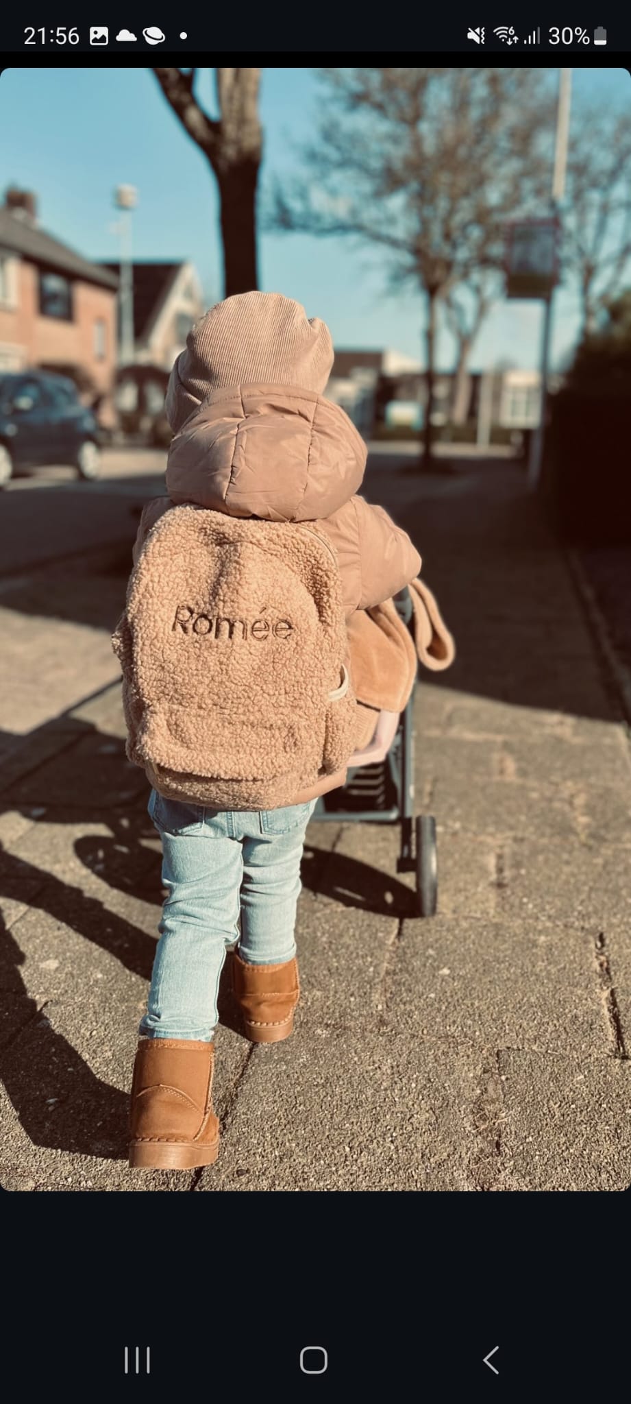 Gepersonaliseerde teddy tas met naam