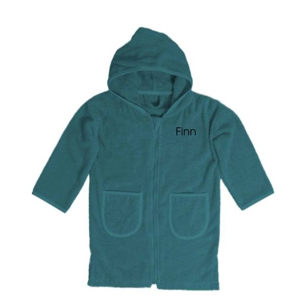 Badjas_met_naam_te_borduren_Finn_Funnies_lake_Green
