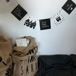 Sinterklaas slinger - Zwart wit