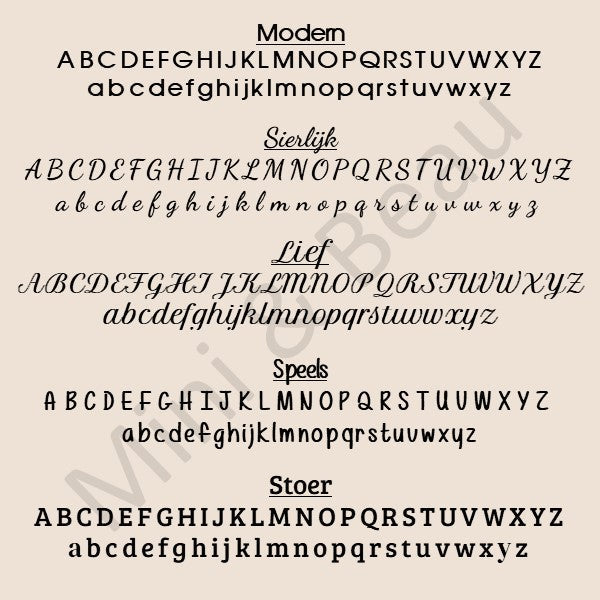 lettertype