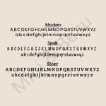 Lettertype voor personalisatie